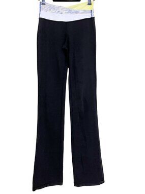 Lululemon Astro Pant Tall Black Stretch Yoga Pants w/ Crossover Waistband – Sz 4